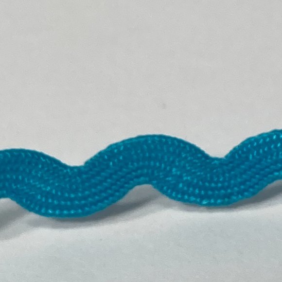 Light Blue Ric Rac Trim Ribbon Offray 12 Rolls Craft Scrapbook Card Making Gifts - Picture 12 of 15